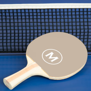 Minimalt klassiskt monogram pingisracket