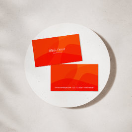 Minimalt Kreativ för Abstrakt av Orange  Visitkort