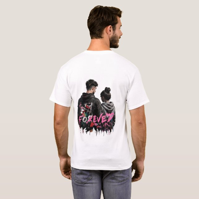 Minimalt Logotyp Fram T-Shirt Bakre Tryck | God st (Hel baksida)