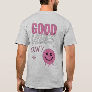 Minimalt Logotyp Fram Tröja Bakre Tryck T-Shirt