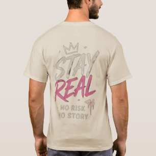 Minimalt Logotyp Fram Tröja Bakre Tryck T-Shirt