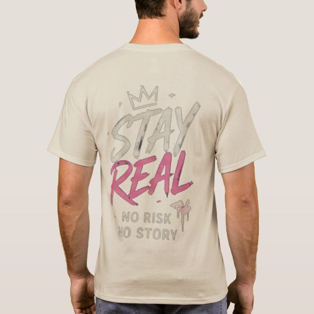Minimalt Logotyp Fram Tröja Bakre Tryck T-Shirt |  (Baksida)