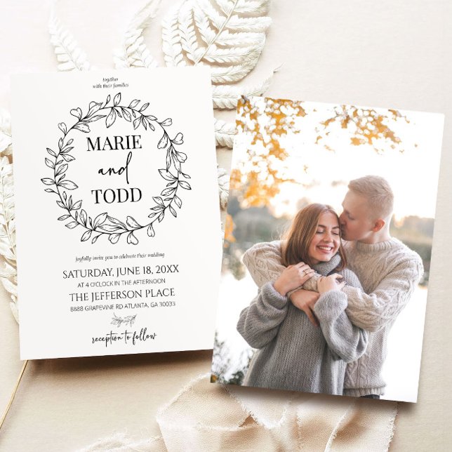 Minimalt minimalistiskt utandningsvärde för Gren o Inbjudningar (Skapare uppladdad)