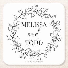 Minimalt minimalistiskt utandningsvärde för Gren o Underlägg Papper Kvadrat