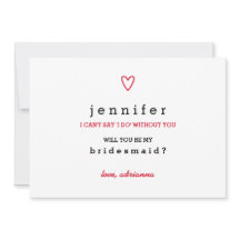 Minimalt Modern Heart | Kommer du att bli min brid