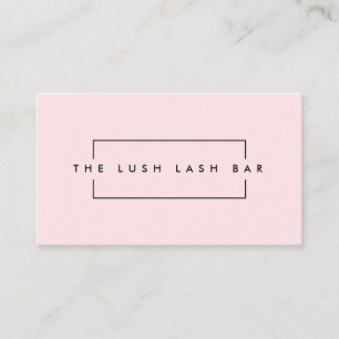 Minimalt modernt Eyelash & Brows Business Visitkort