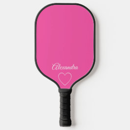 Minimalt modernt hjärta och Namn, Rosa och vitt
