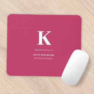 Minimalt modernt typografiskt monogram för Shock r Musmatta