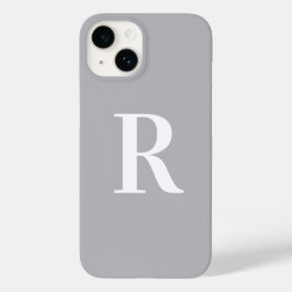 Minimalt monogram Modern Grått