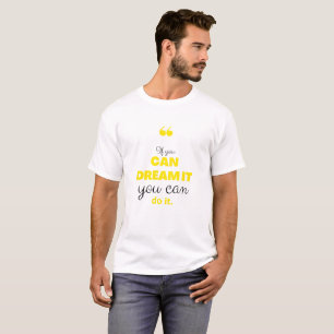 Minimalt Motivationscitat Herr T-Shirt