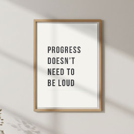 Minimalt Motiverande, Lugn Citat Poster