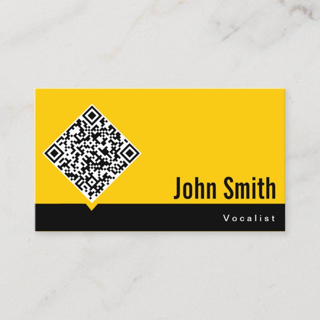 Minimalt QR-kodsvirtuellt Affärskort Visitkort (Framsida)