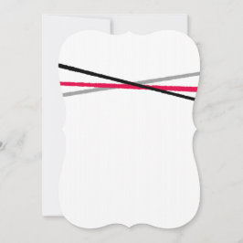 Minimalt rött svart Grått Inbjudningar