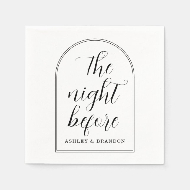 Minimalt skript  Kvällen före servetter (Framsidan)