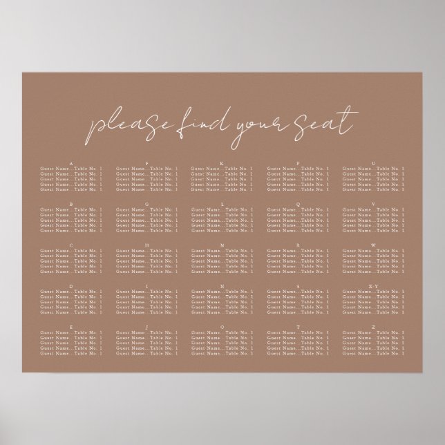 Minimalt skript, sätesdiagram poster (Framsidan)