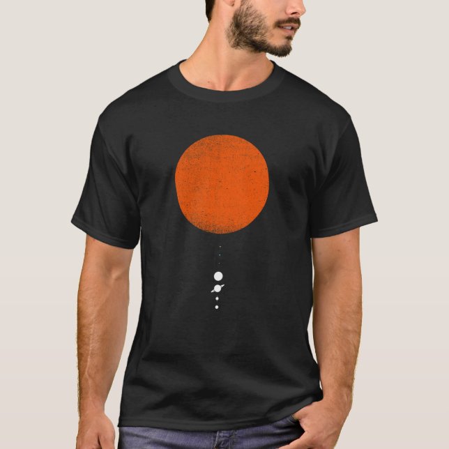 Minimalt solenergisystem t shirt (Framsida)