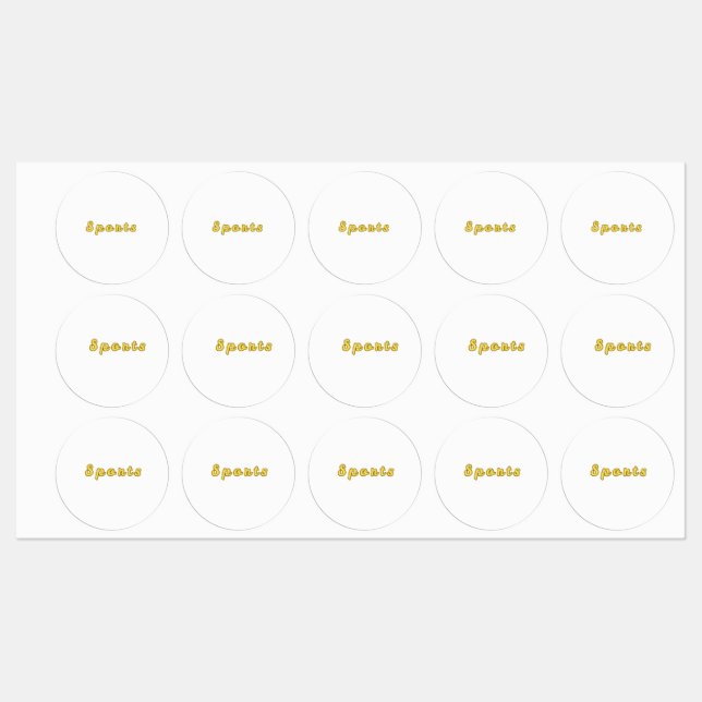 Minimalt sportläge klistermärke (Ark)