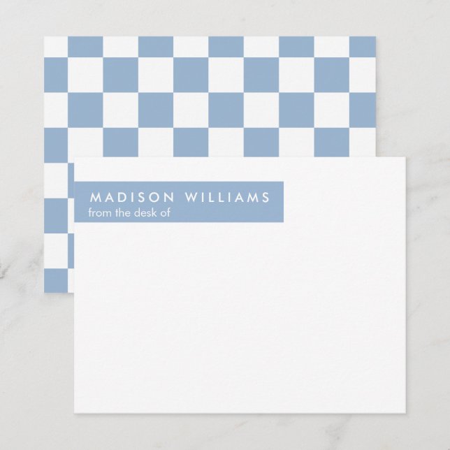 Minimalt Trendig för kvadratisk Snyggt Modern ante Anteckningskort (Fram/baksida)