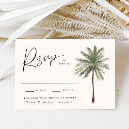 Minimalt val av måltid i Handflatan Träd OSA Kort