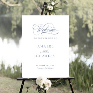Minimalt välkomsttecken för elegant Script Calligr Poster