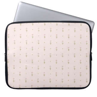 Minimalt vildblommotiv med prickar laptop fodral
