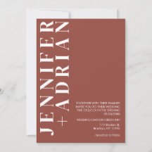 Minimalt visitkort för gästbröllopsinbjudan