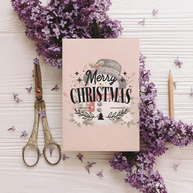 Minimalt vykort för modern God jul (Skapare uppladdad)
