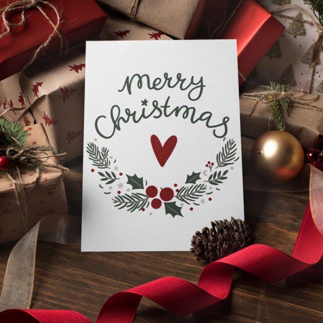 Minimalt vykort för modern God jul (Skapare uppladdad)