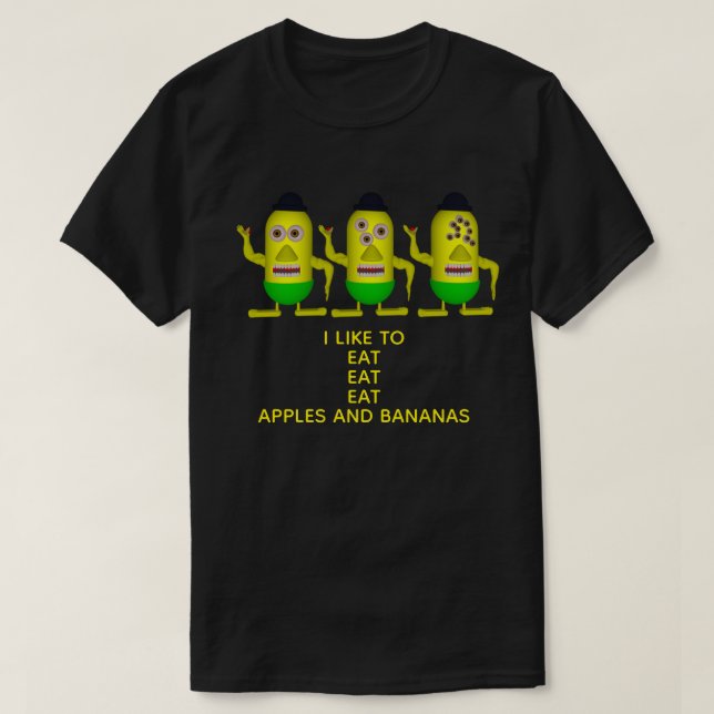 Minimen with Text T-shirt (Design framsida)