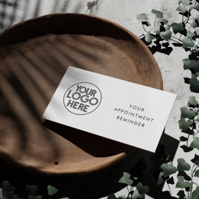 Minimera din Möte påminnelse - Logotyp Tidsbeställning Kort (Skapare uppladdad)