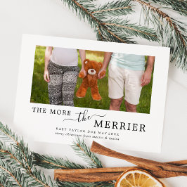 Minimera ju mer Merrier Gravid Photo Julkort