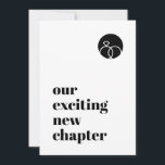 Minimera vårt nya kapitel, moderna, fetstilta svar spara datumet<br><div class="desc">Roligt för att meddela din förlovning/spara datumet. Kan anpassas helt efter dina behov i kostym. © Gorjo Designs. Gade åt dig via Zazzle-plattformen. // Behöver du hjälp med att anpassa din design? Har andra idéer? Kontakta mig gärna (Zoe) direkt.</div>