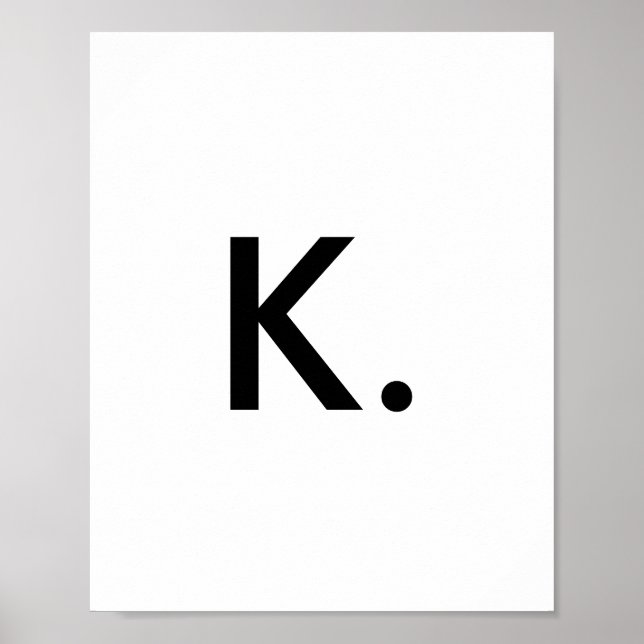 Minimerar din ursprungliga utskrift av alfabet Geo Poster (Framsidan)