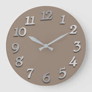 Minimiantal Grått Silver Grått Bronze Khaki Stor Klocka