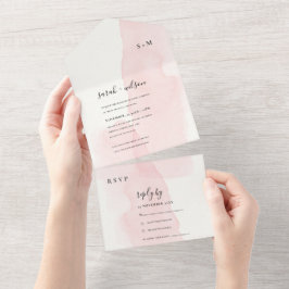 MINIMIBWATERCOLOR ROSA MONOGRAM BRÖLLOP