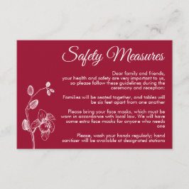 Minimikrav på blommigt eller moderna säkerhetsåtgä tilläggskort