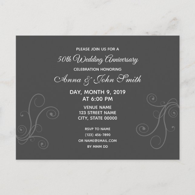 Minimikrav på inbjudan till anpassadets årsdag (Framsida)