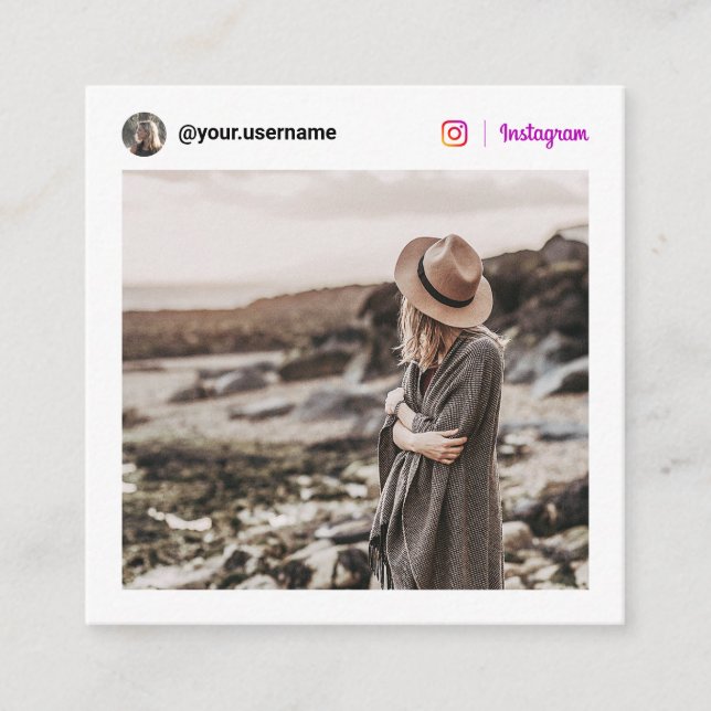 Minimikrav på vita, moderna fotomedia i social Ins (Framsida)