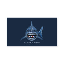 Minimilbarberbutik i stålhaj