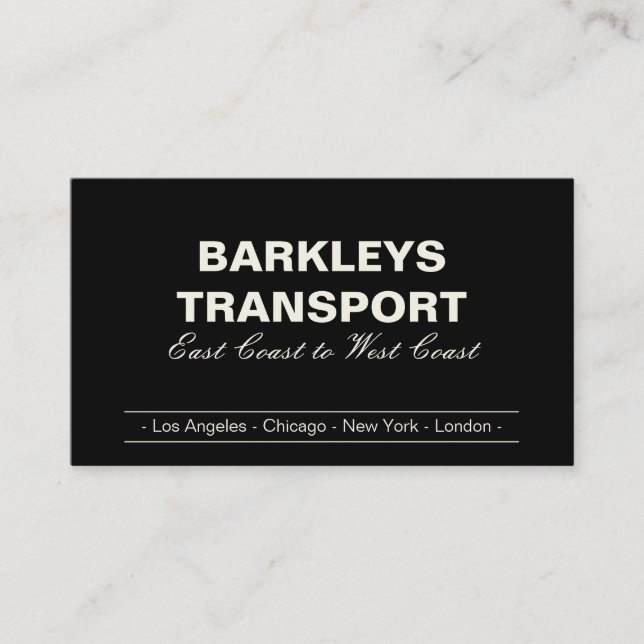 Minimiparenteser | Kläda/svart Visitkort (Framsida)