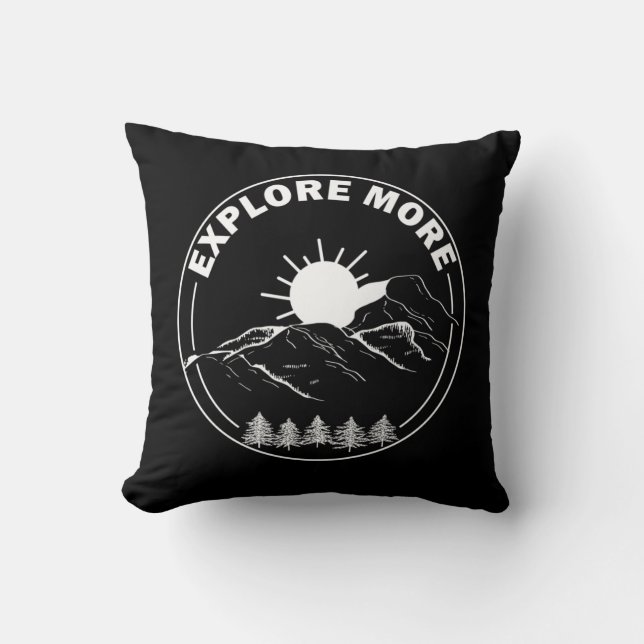 Minimiskog i landskapet gräs träd kudde (Framsida)