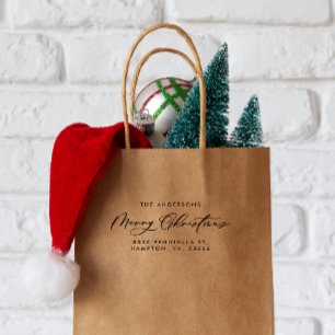 Minimiskript för den moderna eleganten Julens helg Stämpel