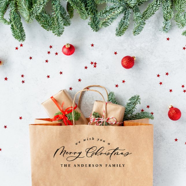 Minimiskript för den moderna eleganten Julens helg Stämpel (Skapare uppladdad)