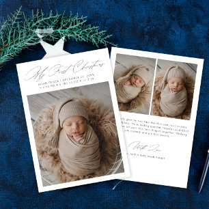 Minimiskript Mitt första fotopatkort för Baby vid  Julkort