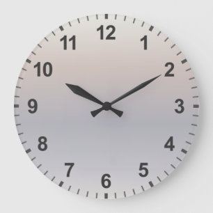 Minimital för Beige Taupe-övertoning Stor Klocka