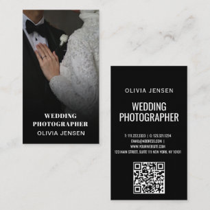 Minimivärde för modern fotosamling i bröllop visitkort