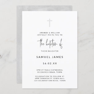 Minimivärde för Modern vattenfärgad handskriven Gr Inbjudningar