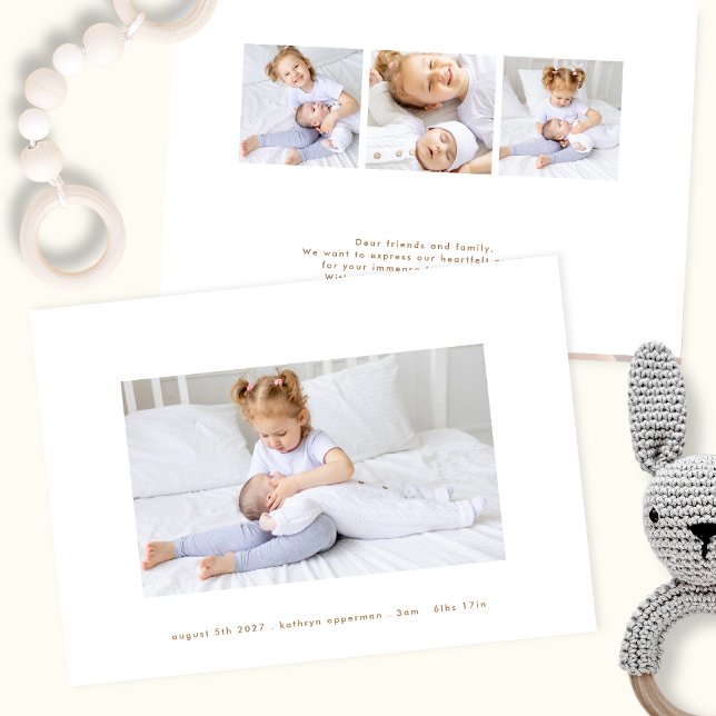 Minimivärde för nyfödda eleganter 4 foto baby föde meddelande (Skapare uppladdad)