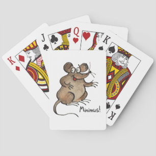 Minimus som leker kort casinokort