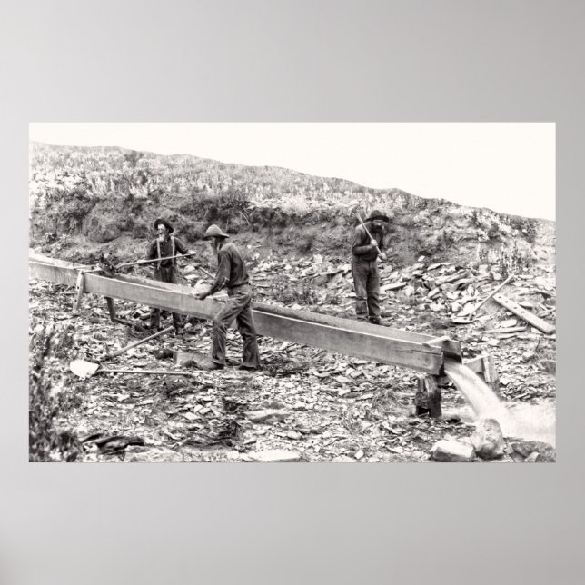 MINING C I GULD I SLAKTKROPPEN. 1889 POSTER (Framsidan)